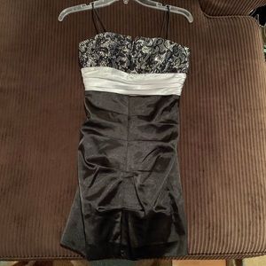 Black mini dress